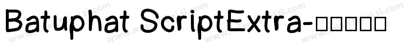 Batuphat ScriptExtra字体转换